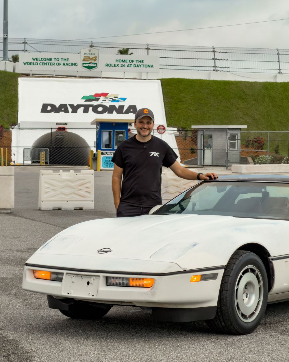 TK com o Calvette no Daytona International Speedway